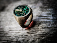 Carica l'immagine nel visualizzatore di Gallery, Anello calamaro ottone ossidato brass squid fish skull oxidized ring chevalier collection " Cheva "