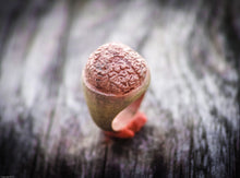 Carica l'immagine nel visualizzatore di Gallery, Anello cervello in ottone ossidato brass brain and oxidized ring collection "empaty"