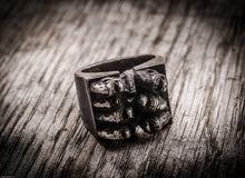Carica l'immagine nel visualizzatore di Gallery, Anello piranha pesce argento 925 silver sterling piranha fish oxidized ring collection " Piranhas attack "