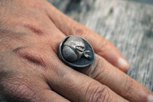 Carica l'immagine nel visualizzatore di Gallery, Anello mosca argento 925 , silver sterling fly oxidized ring collection " Arthropoda "