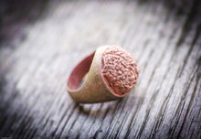 Carica l'immagine nel visualizzatore di Gallery, Anello cervello in ottone ossidato brass brain and oxidized ring collection "empaty"