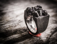 Carica l'immagine nel visualizzatore di Gallery, Anello piranha pesce argento 925 silver sterling piranha fish oxidized ring collection " Piranhas attack "