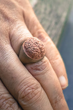 Carica l&#39;immagine nel visualizzatore di Gallery, Anello cervello in ottone ossidato brass brain and oxidized ring collection &quot;empaty&quot;
